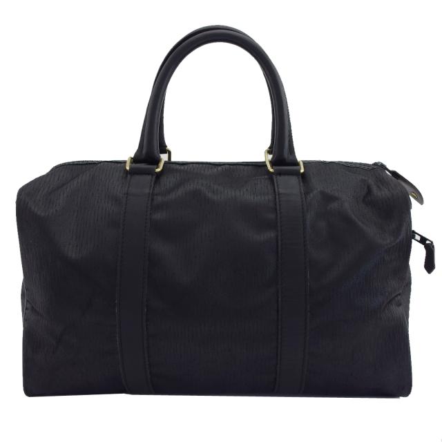 【BIGお買い物ラリー★30%OFFセール中】ダンヒル Dunhill ハンドバッグ ブラック×ゴールド レディース 中古