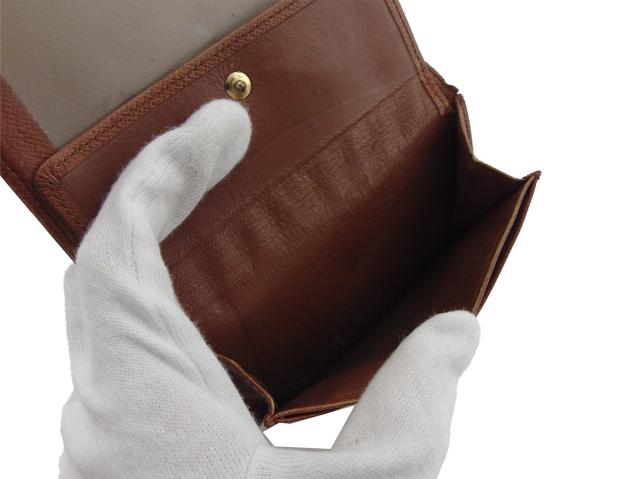 ルイ・ヴィトン LOUIS VUITTON 二つ折り財布モノグラム ブラウン