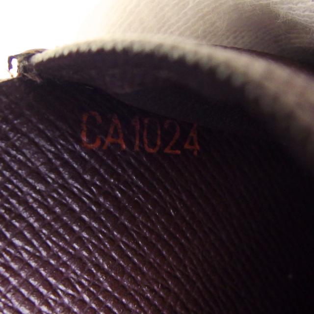 ルイ・ヴィトン LOUIS VUITTON 二つ折り財布 ダミエ ポルト ビエ カルト クレディ モネ エベヌ レディース 中古