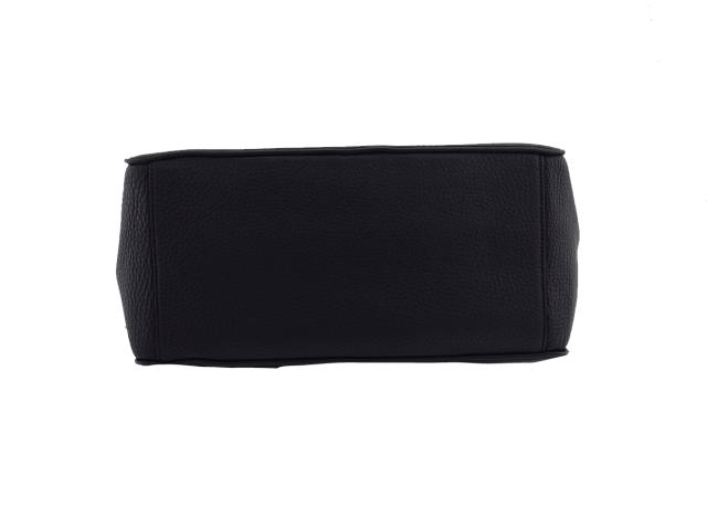 【30％OFF★週末タイムSALE】トリーバーチ Tory Burch トートバッグロビンソン Tモチーフプレート ネイビー ブラック レディース 中古_5