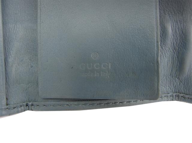 【30％OFF★週末タイムセール】グッチ GUCCI キーケースGGスプリーム GGプラス シェリーライン ベージュ ブラウン ブルー系 レディース 中古_7