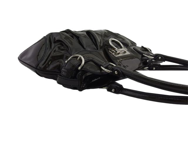 サルヴァトーレフェラガモ Salvatore Ferragamo ショルダーバッグガンチーニ カーキ ブラウン レディース 中古_4