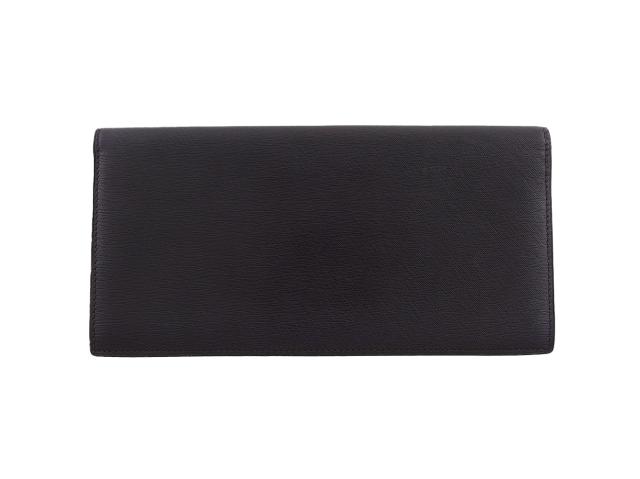 ダンヒル Dunhill 札入れサイドカー ロゴプレート ブラウン ブラック レディース 中古_2