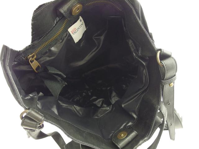 レッドヴァレンティノ RED VALENTINO ショルダーバッグリボンモチーフ ブラック レディース 中古_6