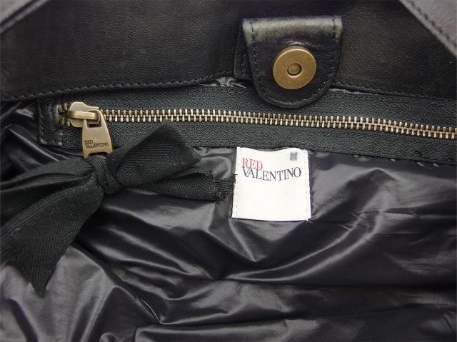 レッドヴァレンティノ RED VALENTINO ショルダーバッグリボンモチーフ ブラック レディース 中古_8