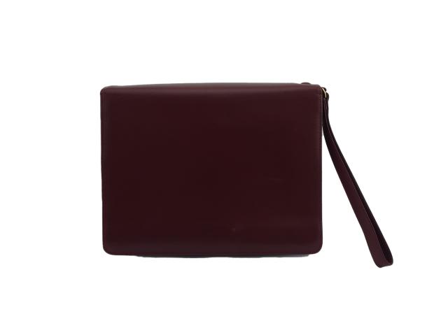 【30％OFF★週末タイムSALE】カルティエ CARTIER クラッチバッグマストライン ボルドー レディース 中古_1