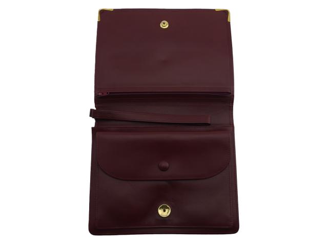 【30％OFF★週末タイムSALE】カルティエ CARTIER クラッチバッグマストライン ボルドー レディース 中古_5
