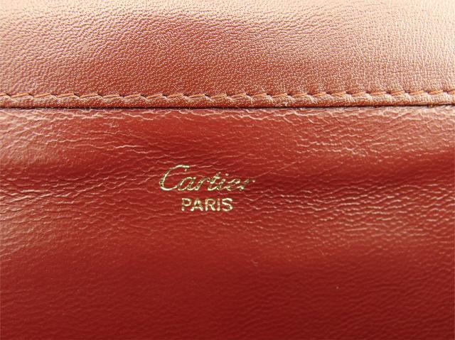 【30％OFF★週末タイムSALE】カルティエ CARTIER クラッチバッグマストライン ボルドー レディース 中古_8