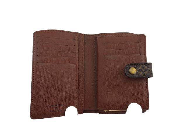ルイ・ヴィトン LOUIS VUITTON 二つ折り財布モノグラム ポルトフォイユヴィエノワ ブラウン ベージュ レディース 中古_4