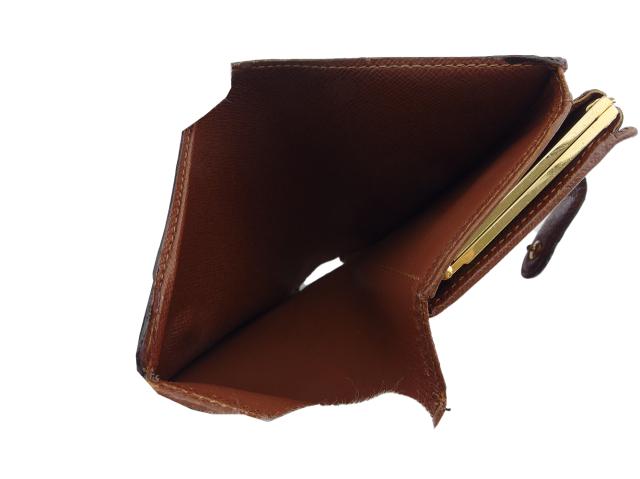 ルイ・ヴィトン LOUIS VUITTON 二つ折り財布モノグラム ポルトフォイユヴィエノワ ブラウン ベージュ レディース 中古_5