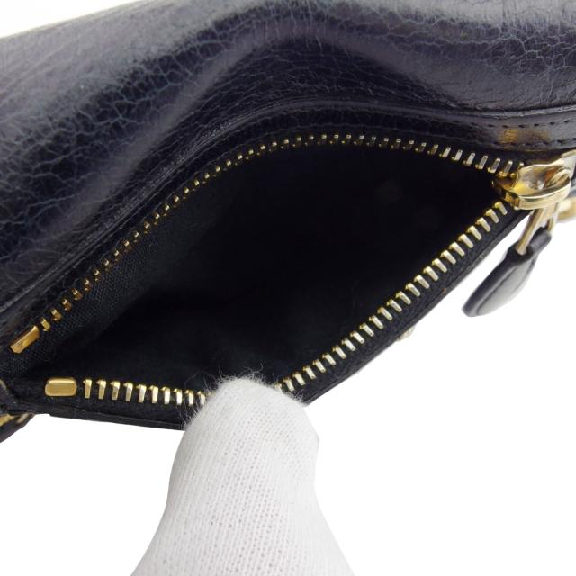 【週末タイムセール】バレンシアガ BALENCIAGA 長財布 ジャイアントマネー ブラック×ゴールド レディース 中古_7