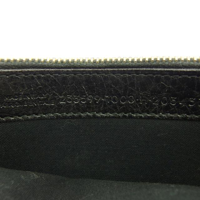 【週末タイムセール】バレンシアガ BALENCIAGA 長財布 ジャイアントマネー ブラック×ゴールド レディース 中古_8