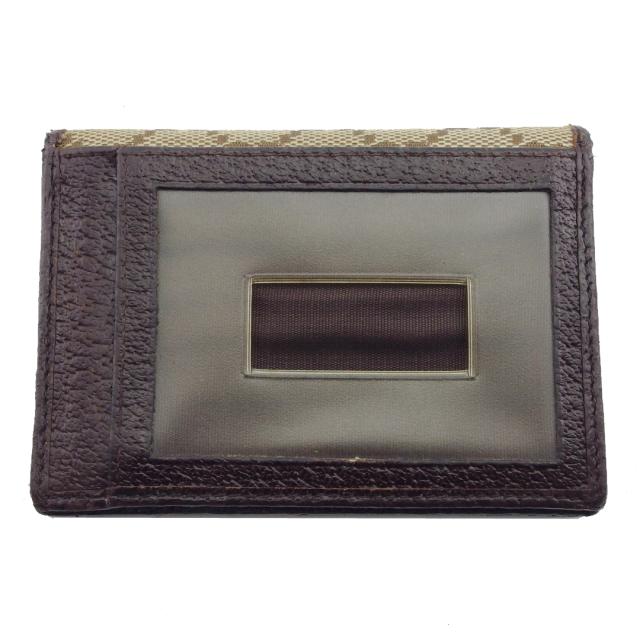 【30％OFF★週末タイムSALE】グッチ GUCCI パスケースGG柄 ブラウン×ベージュ レディース 中古_1