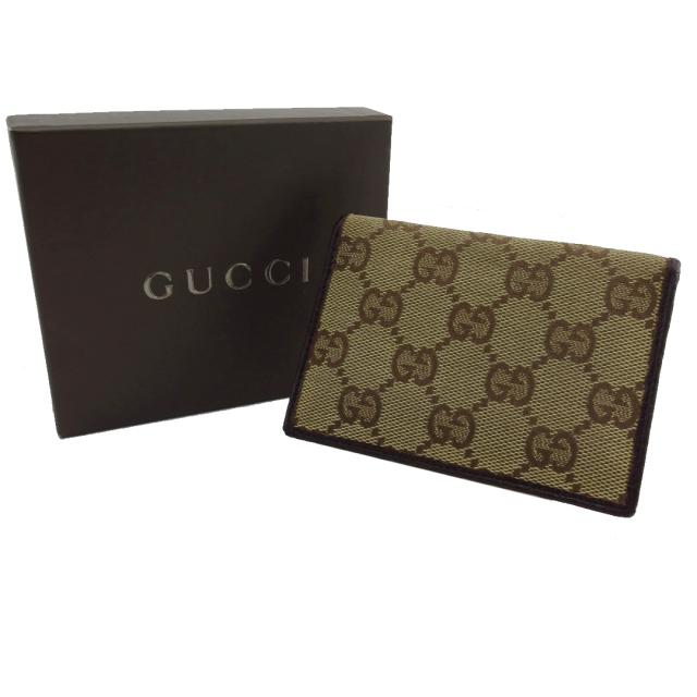 【30％OFF★週末タイムSALE】グッチ GUCCI パスケースGG柄 ブラウン×ベージュ レディース 中古_9