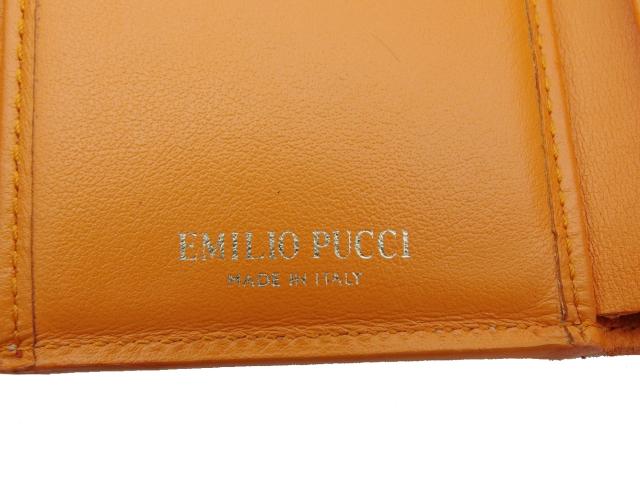 g*g様 新品 EMILIO PUCCI エミリオプッチ エナメル 三つ折り財布