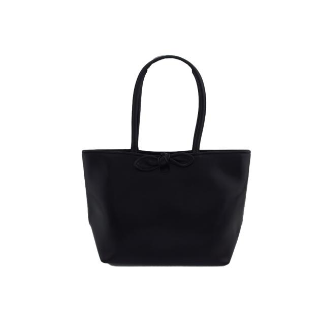 【X'masセール★30%OFF】フルラ Furla トートバッグリボンモチーフ ブラック レディース 中古