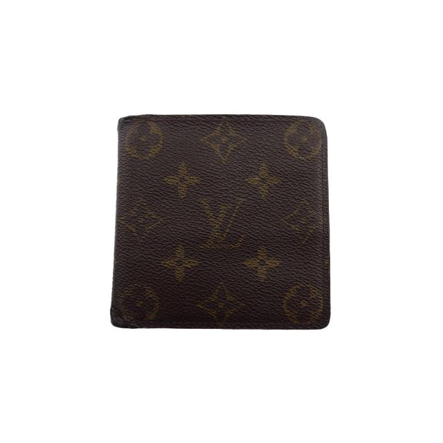 【BIGお買い物ラリー★30%OFFセール中】ルイ・ヴィトン LOUIS VUITTON 二つ折り財布モノグラム ポルトビエカルトクレディモネ ブラウン ベージュ レディース 中古