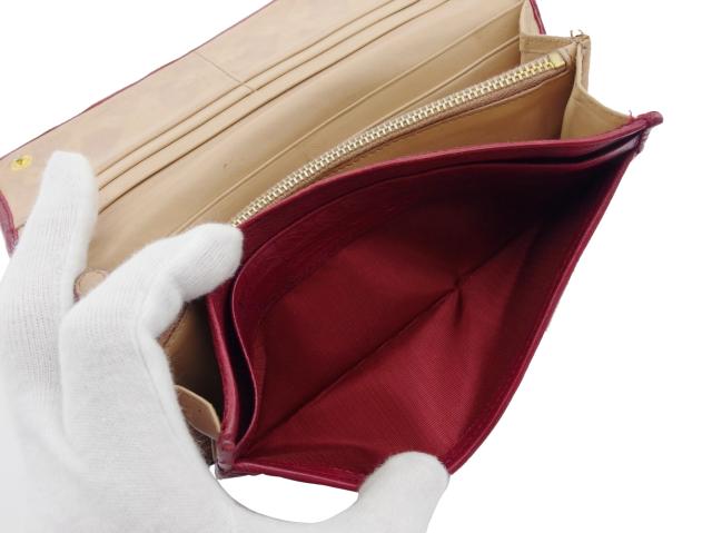 【BIGお買い物ラリー★30%OFFセール中】プラダ PRADA 長財布ロゴ キルティング スタッズ レッド ベージュ レディース 中古 プラダ PRADA 長財布ロゴ キルティング スタッズ レッド ベージュ