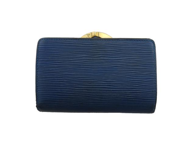 ルイ・ヴィトン LOUIS VUITTON 二つ折り財布エピ ポルトモネ ビエ ヴィエノワ サフィール レディース 中古_1