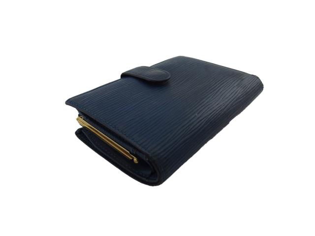 ルイ・ヴィトン LOUIS VUITTON 二つ折り財布エピ ポルトモネ ビエ ヴィエノワ サフィール レディース 中古_2