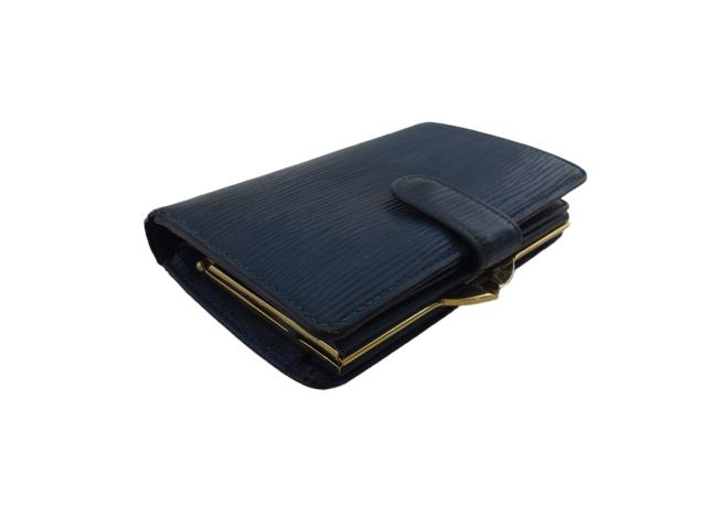 ルイ・ヴィトン LOUIS VUITTON 二つ折り財布エピ ポルトモネ ビエ ヴィエノワ サフィール レディース 中古_3