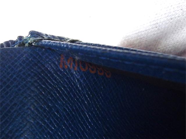ルイ・ヴィトン LOUIS VUITTON 二つ折り財布エピ ポルトモネ ビエ ヴィエノワ サフィール レディース 中古_8