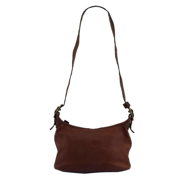 【BIGお買い物ラリー★30%OFFセール中】コーチ COACH ショルダーバッグ ブラウン×ゴールド レディース 中古