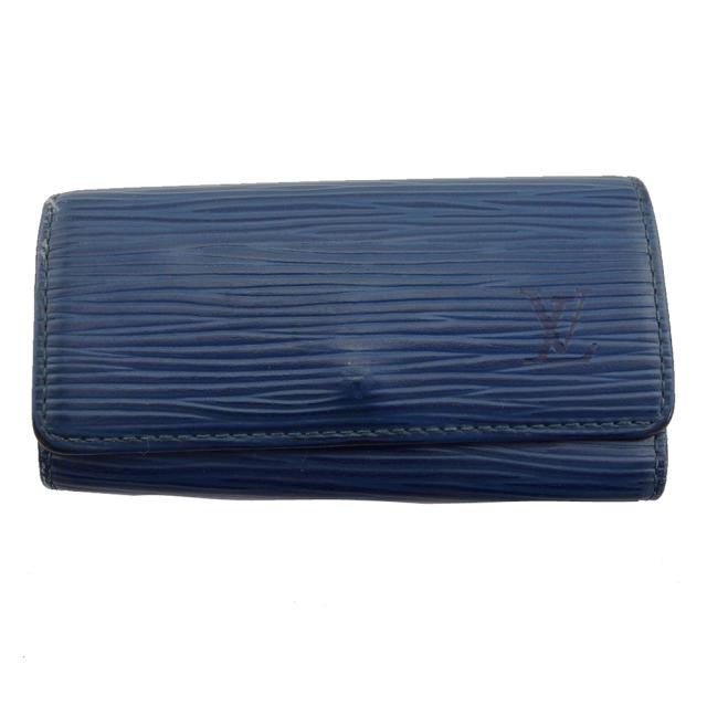 【BIGお買い物ラリー★30%OFFセール中】ルイ・ヴィトン LOUIS VUITTON キーケースエピ ミュルティクレ4 ブルーセレスト レディース 中古