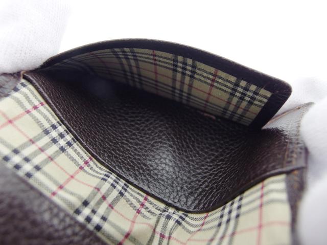 【30％OFF★週末タイムセール】バーバリー BURBERRY キーケース ダークブラウン×ノバチェック×シルバー レディース 中古_6