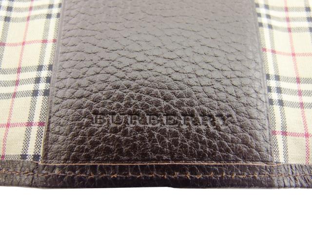 【30％OFF★週末タイムセール】バーバリー BURBERRY キーケース ダークブラウン×ノバチェック×シルバー レディース 中古_8