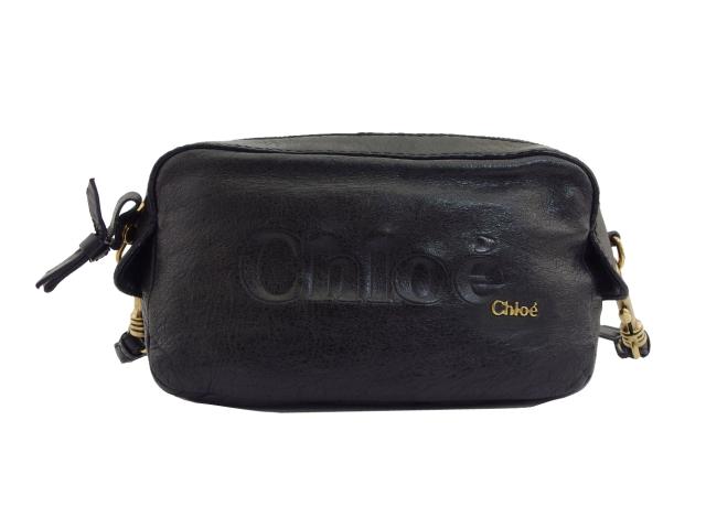 【週末タイムセール】クロエ Chloe ショルダーバッグ ブラック×ゴールド レディース 中古_1