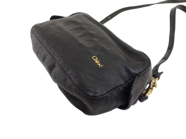 【週末タイムセール】クロエ Chloe ショルダーバッグ ブラック×ゴールド レディース 中古_4