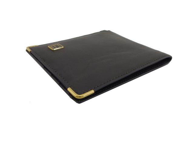 ダンヒル Dunhill 札入れ グレー×ゴールド レディース 中古_3
