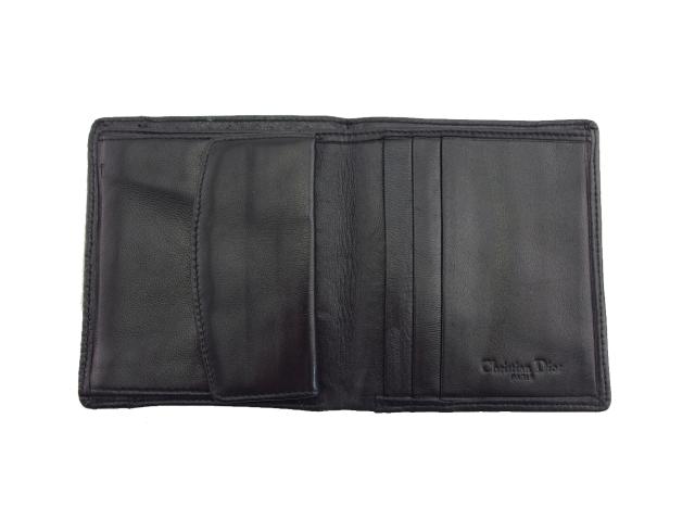 ディオール Dior コインケース ブラック×ゴールド レディース 中古_4