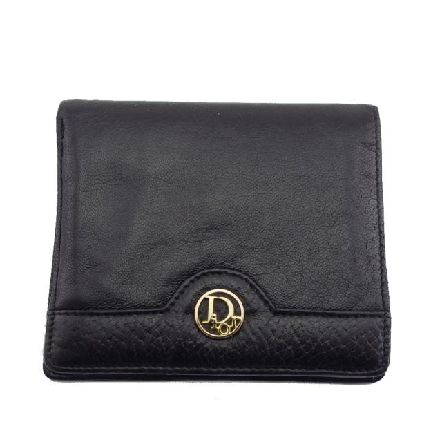【BIGお買い物ラリー★30%OFFセール中】ディオール Dior ケース ブラック×ゴールド レディース 中古