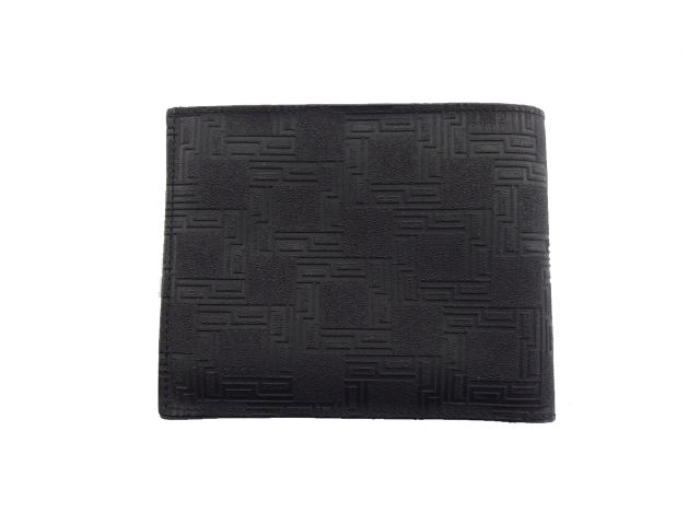 ダンヒル Dunhill 二つ折り財布ディーエイト ディーエイト ブラック×シルバー レディース 中古_1