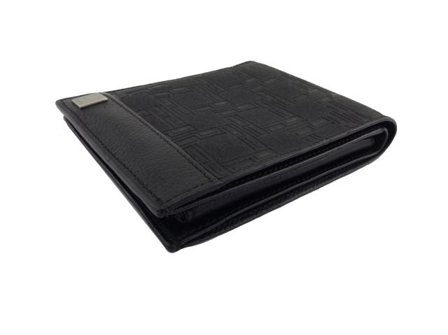ダンヒル Dunhill 二つ折り財布ディーエイト ディーエイト ブラック×シルバー レディース 中古_3