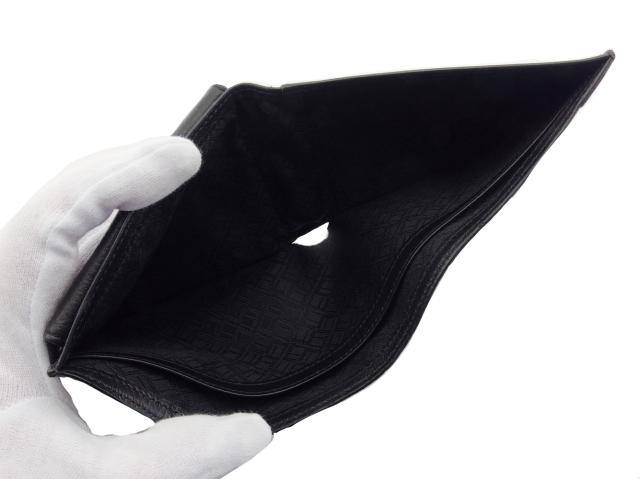 ダンヒル Dunhill 二つ折り財布ディーエイト ディーエイト ブラック×シルバー レディース 中古_5