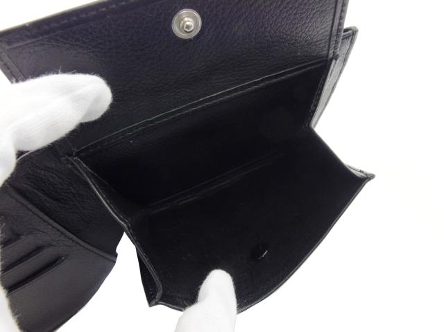 ダンヒル Dunhill 二つ折り財布ディーエイト ディーエイト ブラック×シルバー レディース 中古_7
