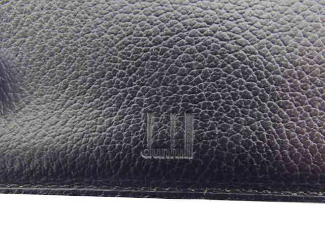 ダンヒル Dunhill 二つ折り財布ディーエイト ディーエイト ブラック×シルバー レディース 中古_8