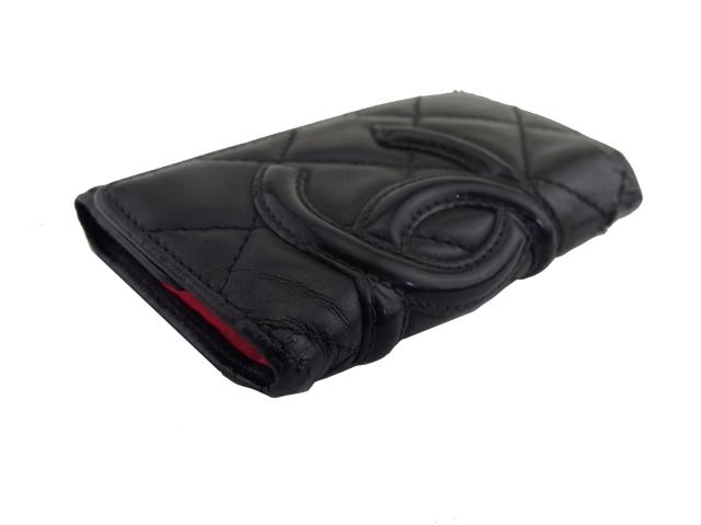 シャネル CHANEL キーケース カンボンライン ブラック×ピンク×シルバー レディース 中古_3