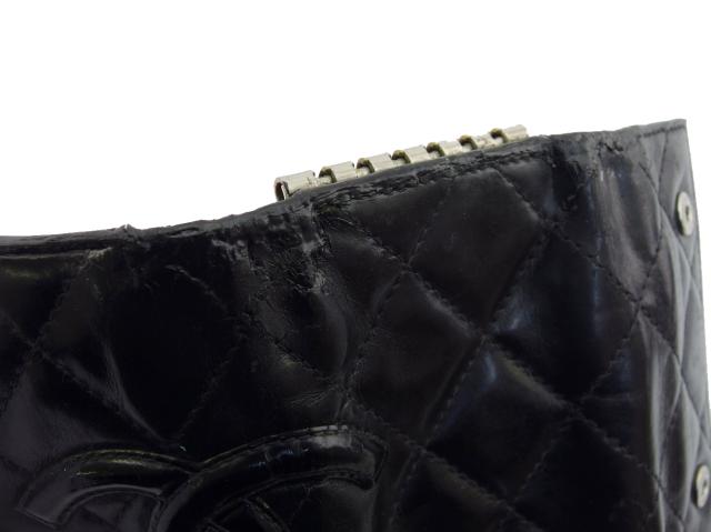 シャネル CHANEL キーケース カンボンライン ブラック×ピンク×シルバー レディース 中古_7