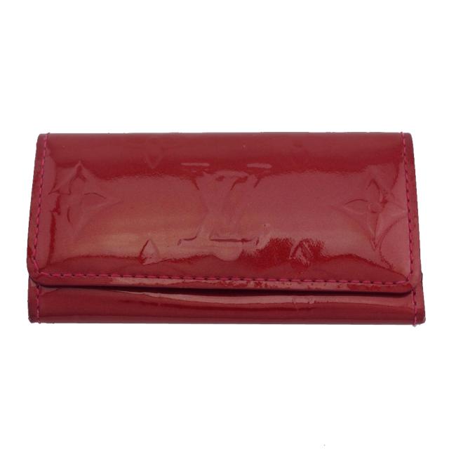 【BIGお買い物ラリー★30%OFFセール中】ルイ・ヴィトン LOUIS VUITTON キーケースヴェルニ ミュルティクレ4 スリーズ レディース 中古