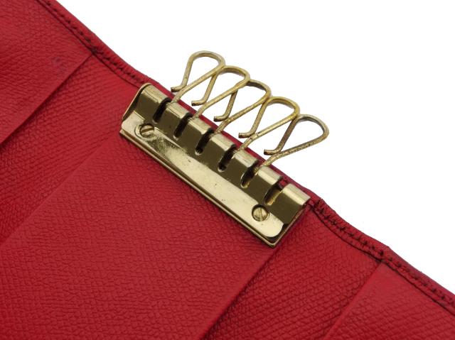 シャネル CHANEL キーケース レッド×ゴールド レディース 中古