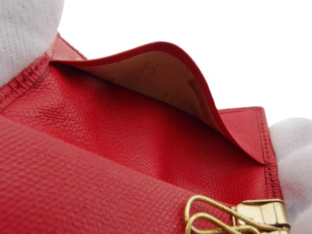 【月末タイムセール】シャネル CHANEL キーケース レッド×ゴールド レディース 中古_7