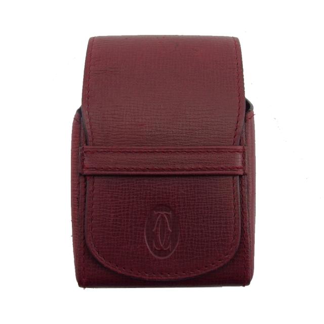 【週末セール★30％OFF】カルティエ CARTIER シガレットケース マストライン ボルドー レディース 中古