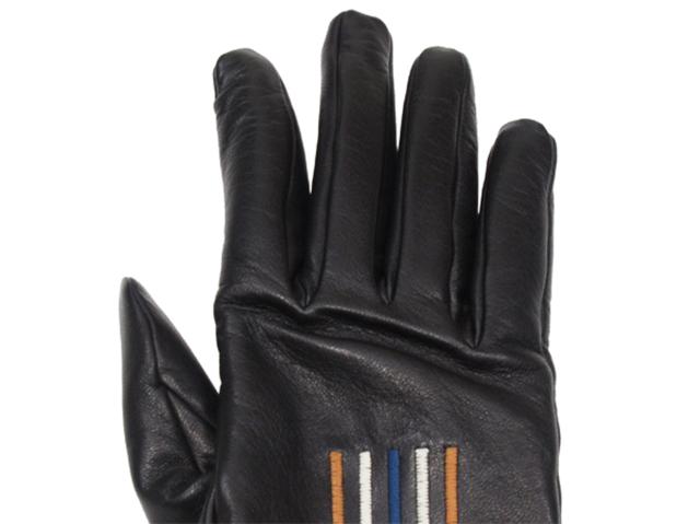 【週末タイムセール】エルメス HERMES 手袋カラーステッチ ♯6.5 ブラック系 レディース 中古_2
