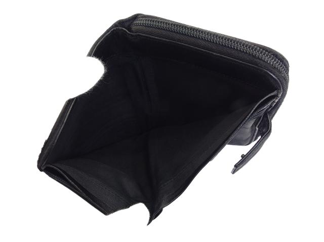 【週末タイムセール】プラダ PRADA 二つ折り財布トライアングルロゴ ブラック レディース 中古_5