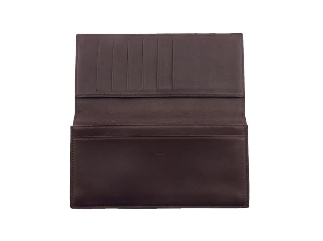 ダンヒル Dunhill 札入れロングテールロゴ ブラウン レディース 中古_4