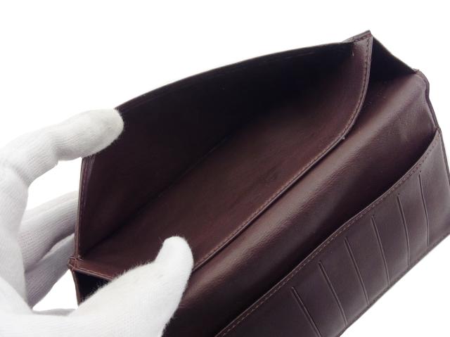 ダンヒル Dunhill 札入れロングテールロゴ ブラウン レディース 中古_5